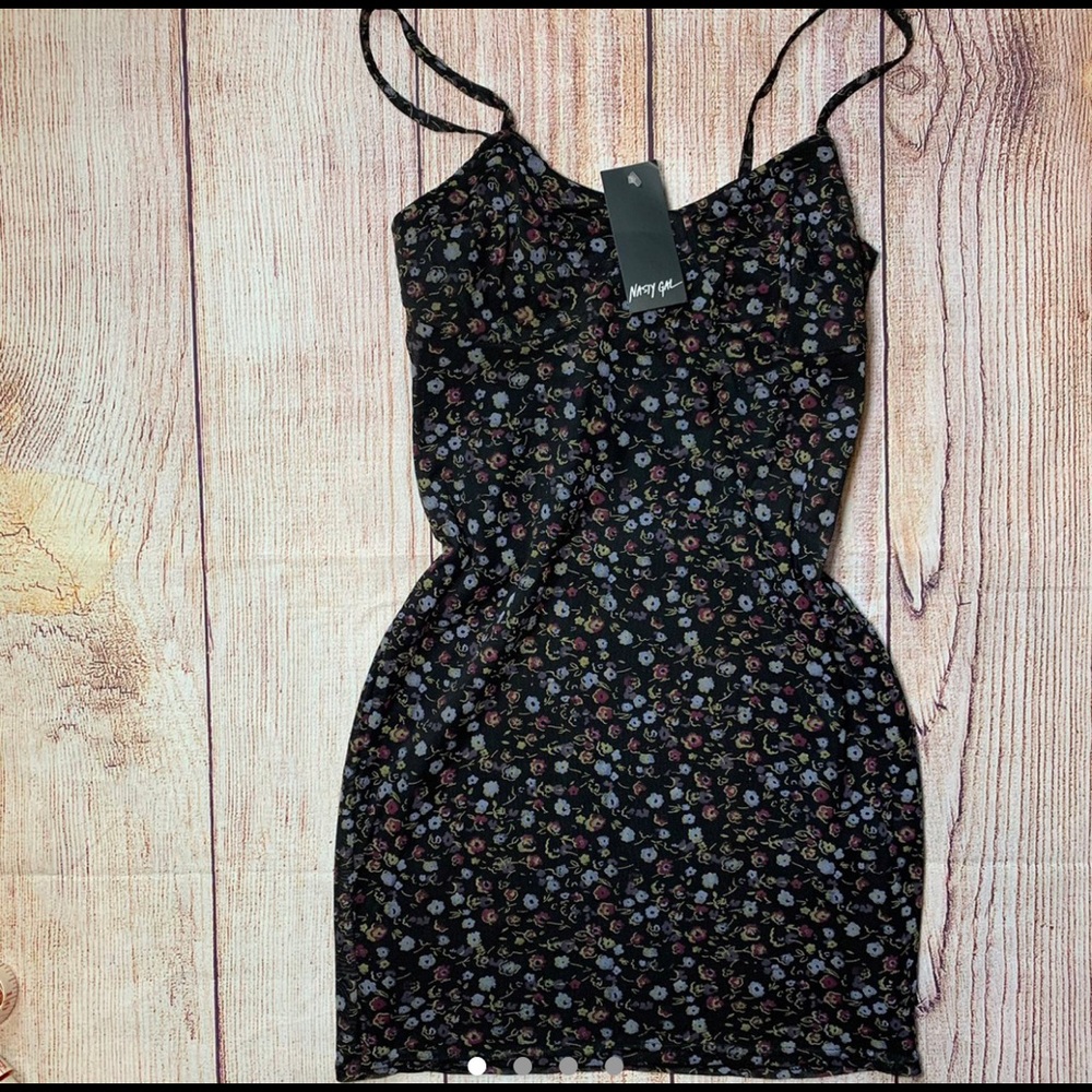 NastyGal Mesh Mini Dress